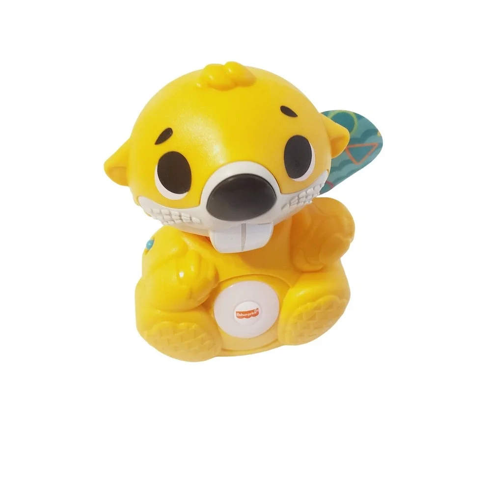 Fisher-Price Linkimals Boppin Beaver Interactive Musical Toy GTJ74 Yellow